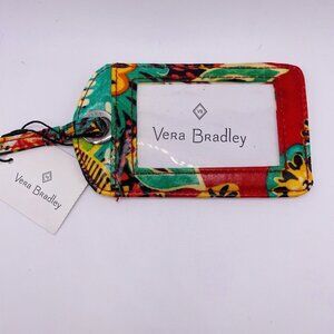 Vera Bradley LUGGAGE TAG laminated travel suitcase ID case gift card holder  NEW
